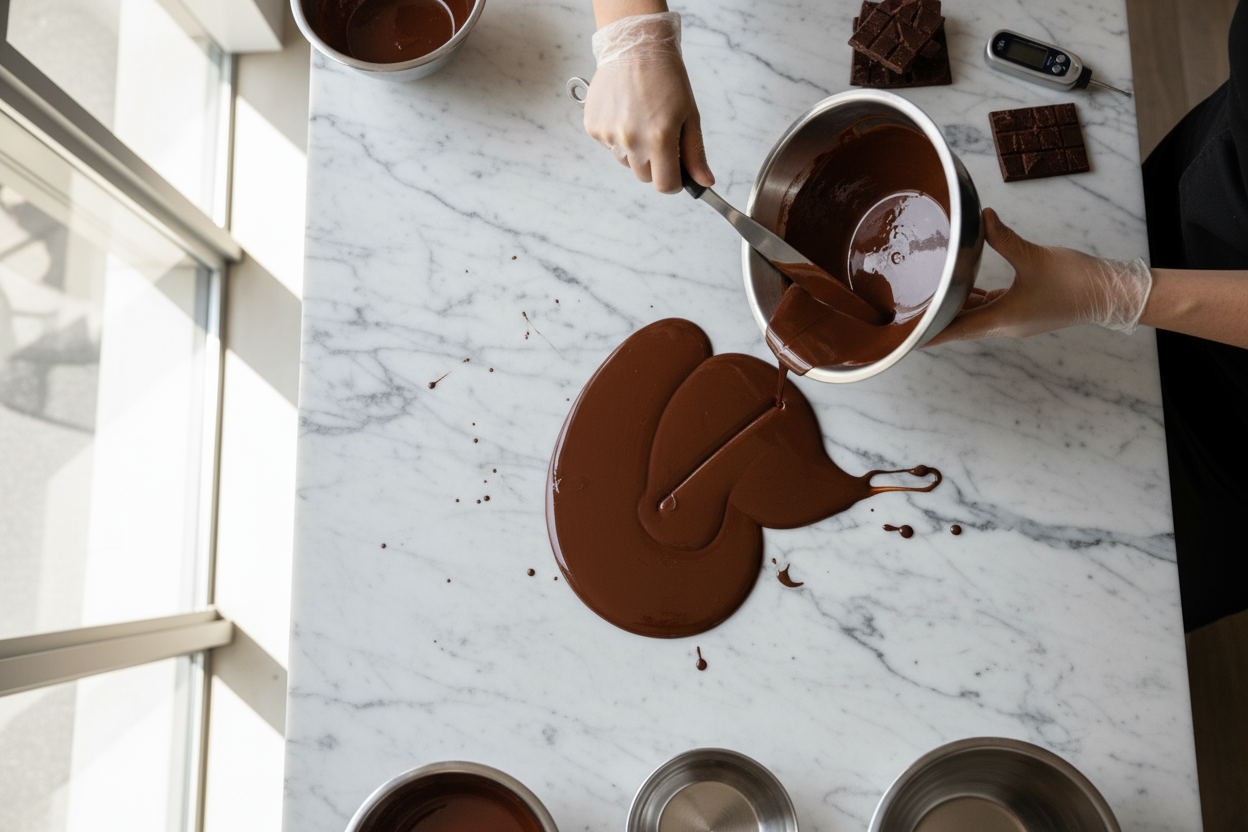 tempering chocolate