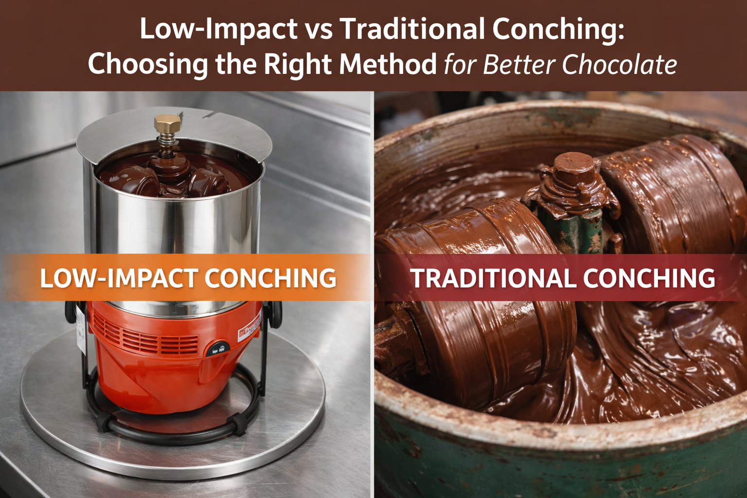 Low-Impact vs Traditional Conching: Choosing the Right Method for Better Chocolate