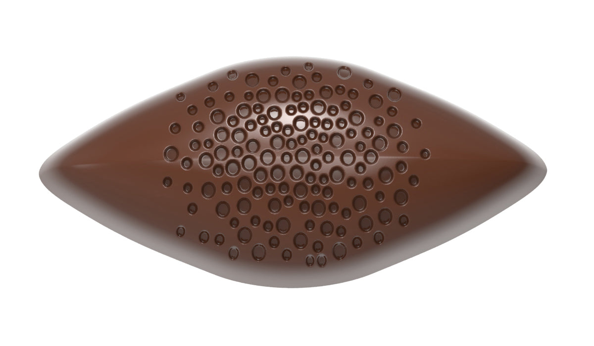 Chocolate mold "Cocoa Bean with Bubbles" CW12096