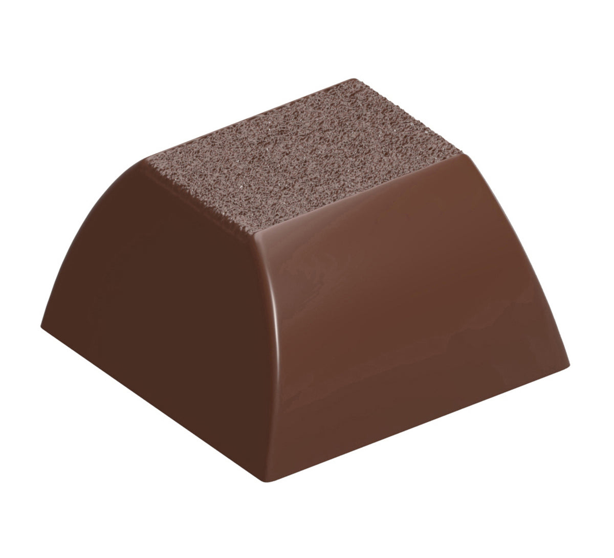 Chocolate mold textured cube CW12093