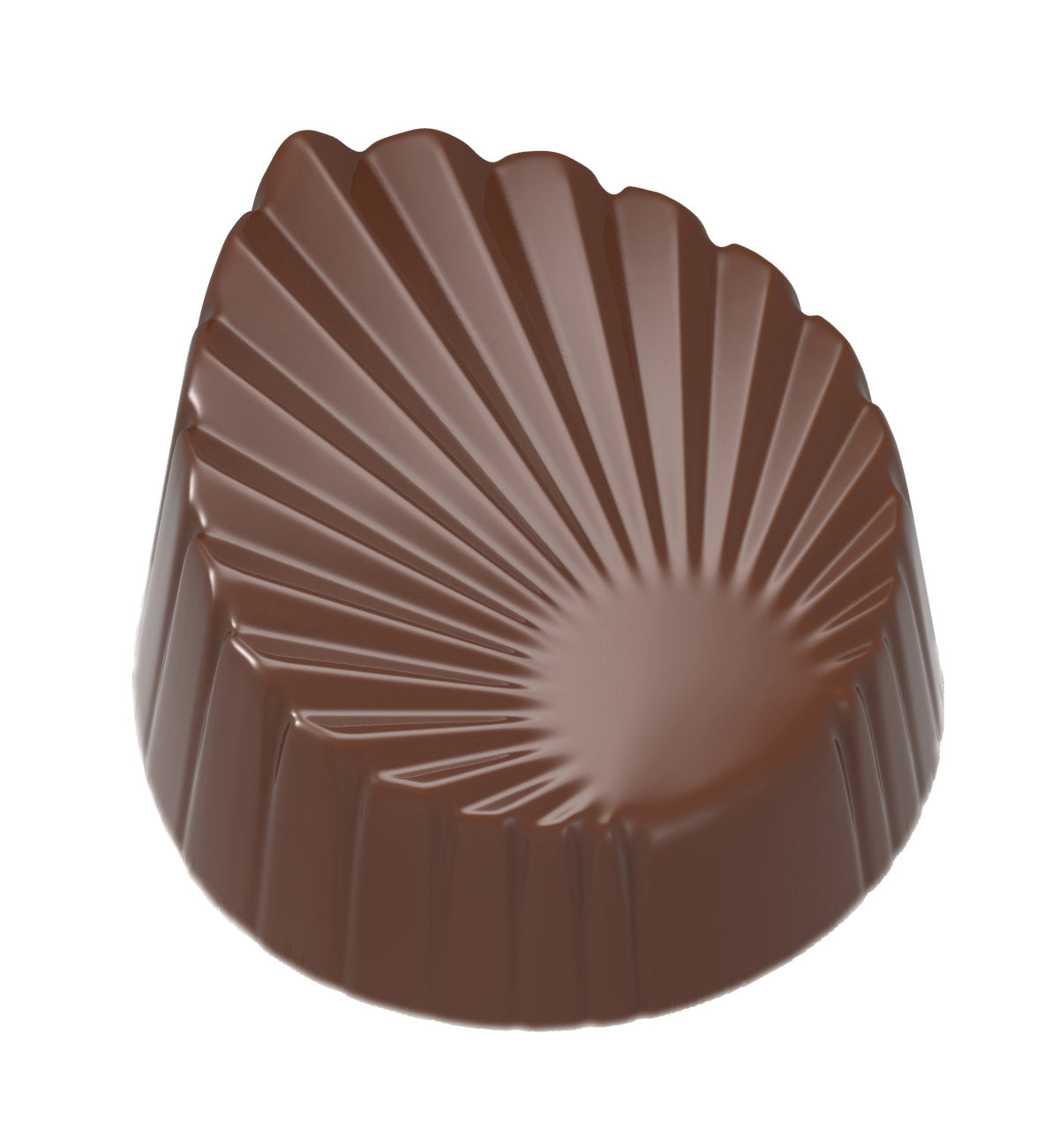 Chocolate mold "Leaf Pleated" CW1988