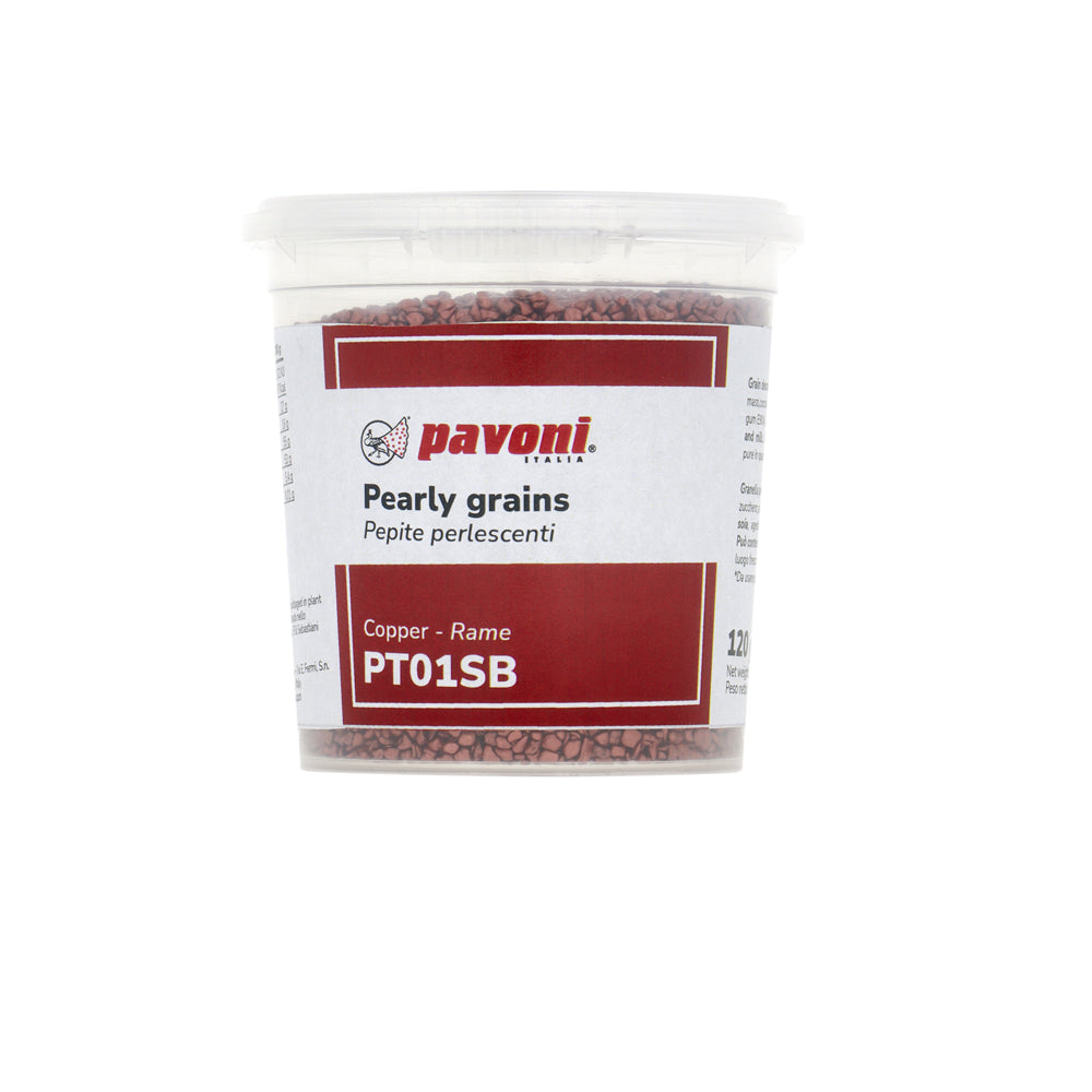 Pearly chocolate grains Copper - 120 g